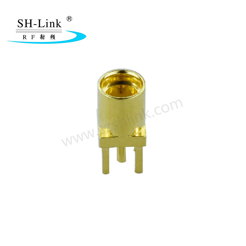 RF coaxial adapter MMCX straight connector, PCB panel mount jack connector